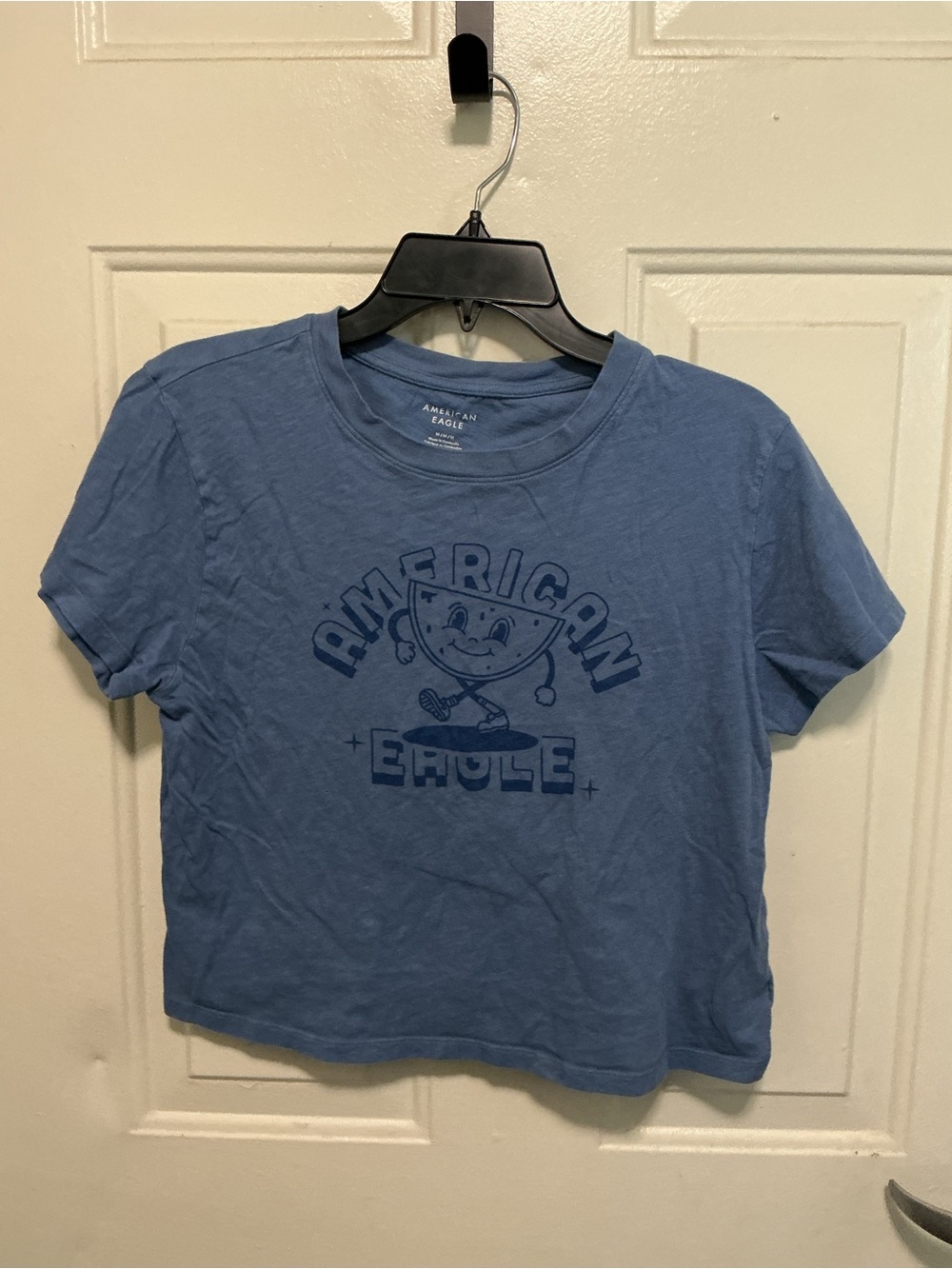 American Eagle Light Blue Graphic Tee